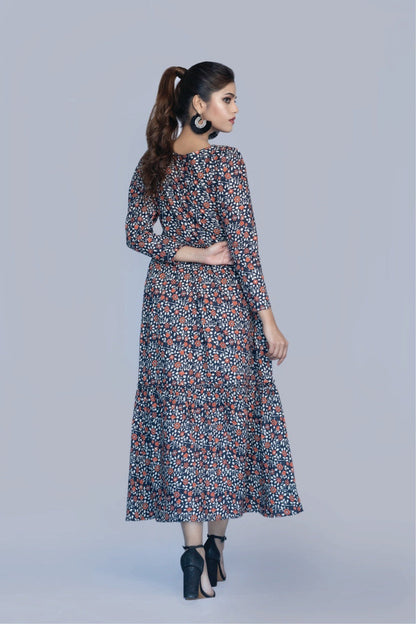 Bareeq Outfits - Ethnic Floral Rush In Cotton