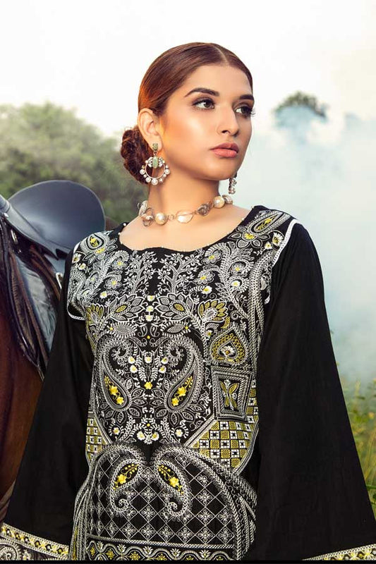 Adan's Libas - Deceitful Black - Stitched Kurti