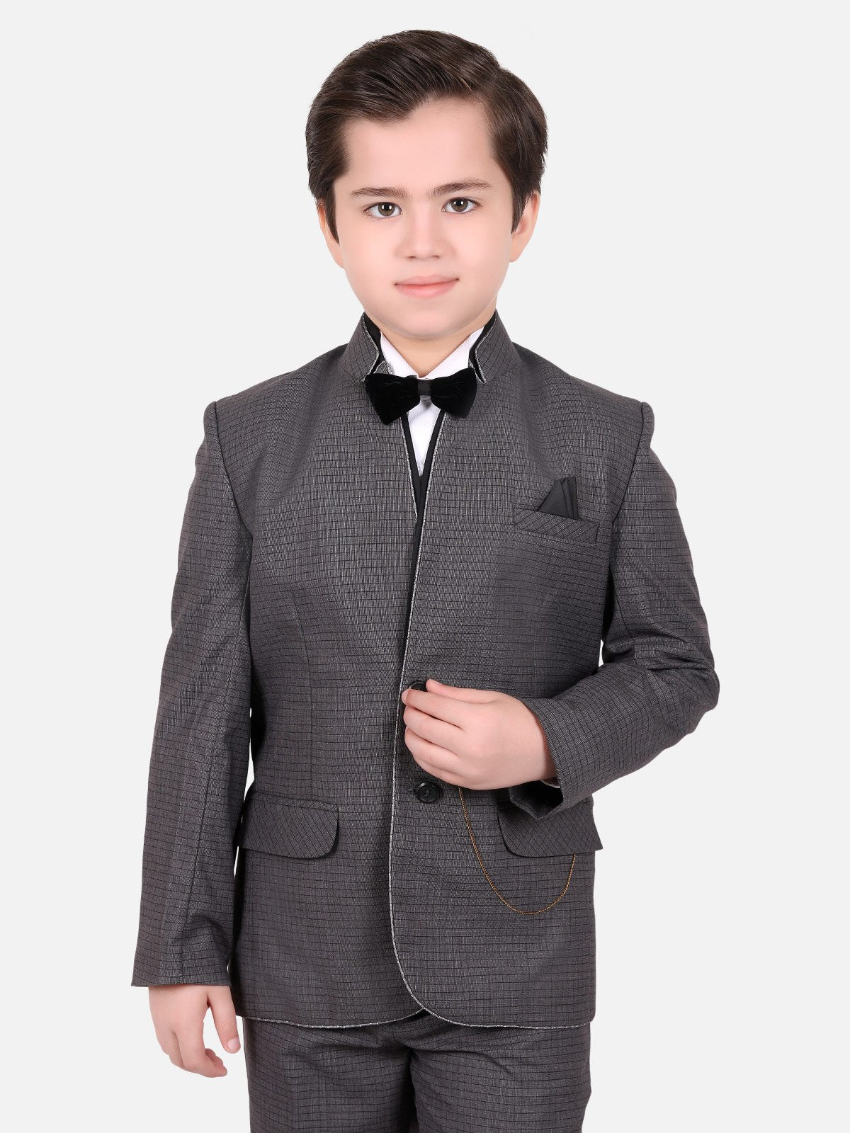 Edenrobe - Boy's Dark Grey Coat Pant - EBTCP18-4401