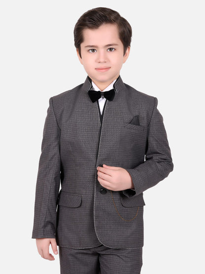 Edenrobe - Boy's Dark Grey Coat Pant - EBTCP18-4401