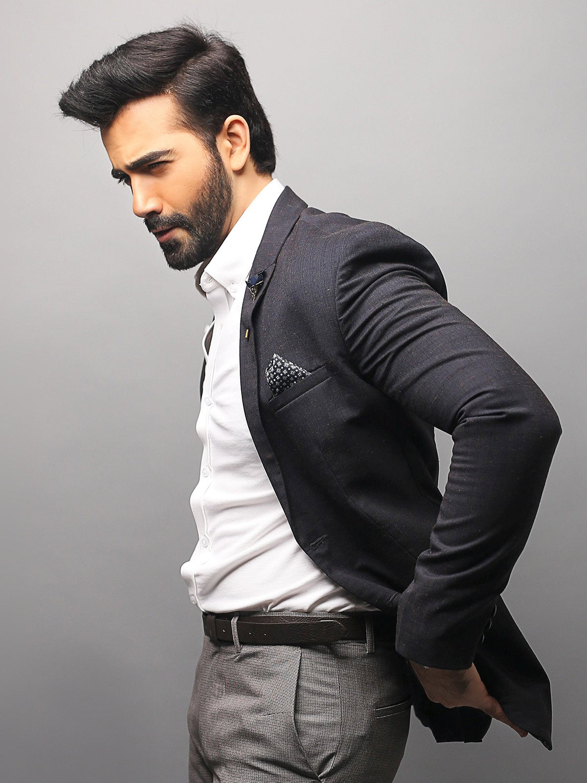 Edenrobe - Men's Deep Blue Blazer - EMTB18-6646
