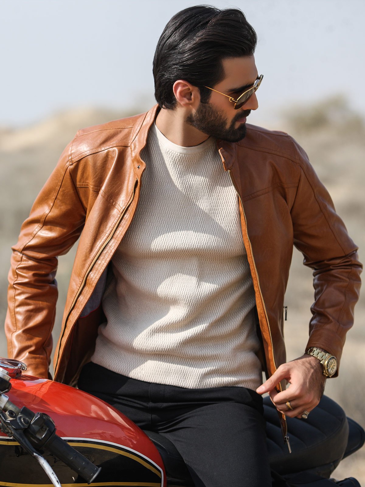 Edenrobe - Men's Rust Jacket - EMTJ18-016