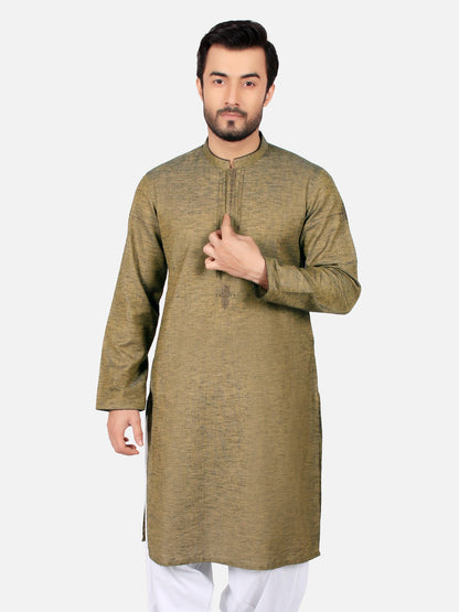 Edenrobe - Men's Mehndi Kurta Ceremonial - EMTKC18-020