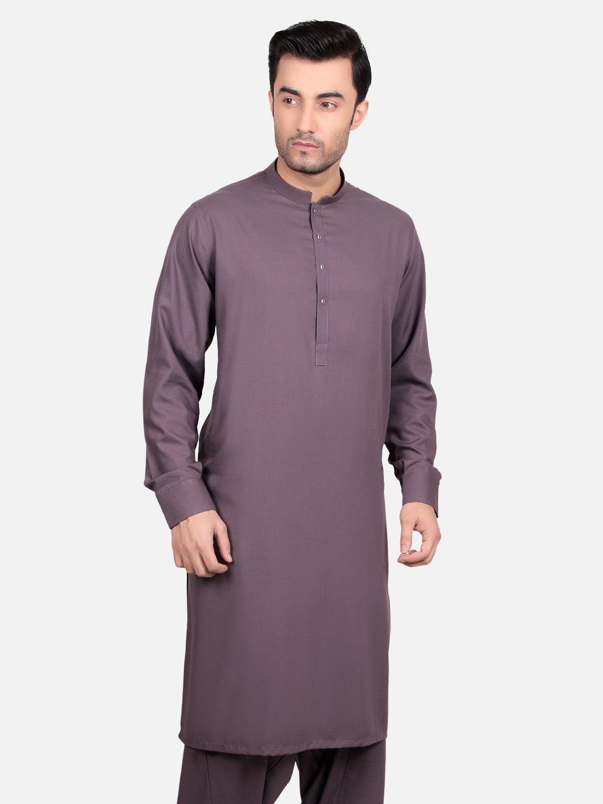 Edenrobe - Men's Black Kurta Shalwar Plain - EMTKSP18S-40607