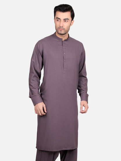 Edenrobe - Men's Black Kurta Shalwar Plain - EMTKSP18S-40607