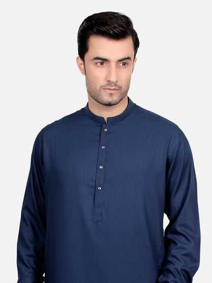 Edenrobe - Men's Black Kurta Shalwar Plain - EMTKSP18S-40607