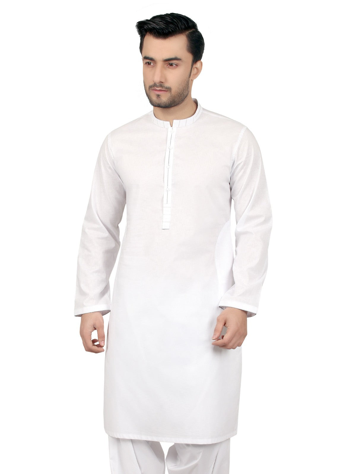 Edenrobe - Men's White Kurta - EMTK18S-9630