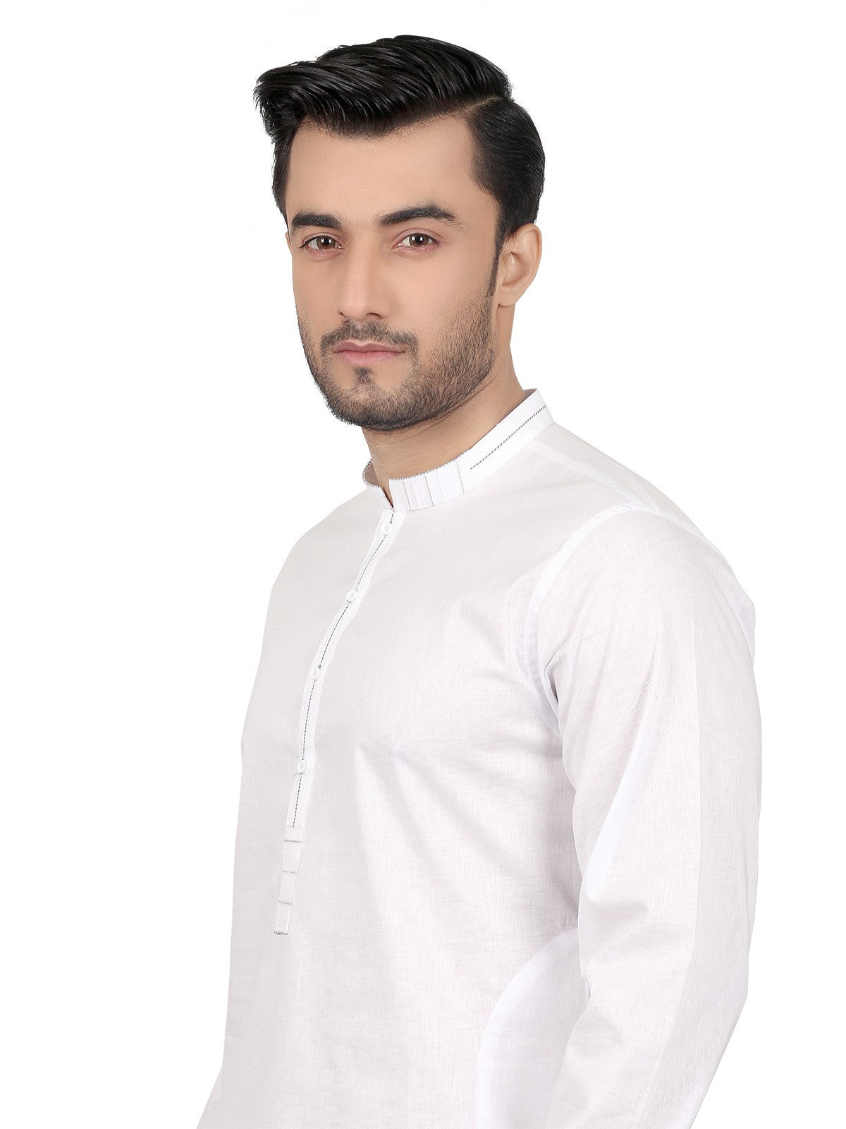 Edenrobe - Men's White Kurta - EMTK18S-9630