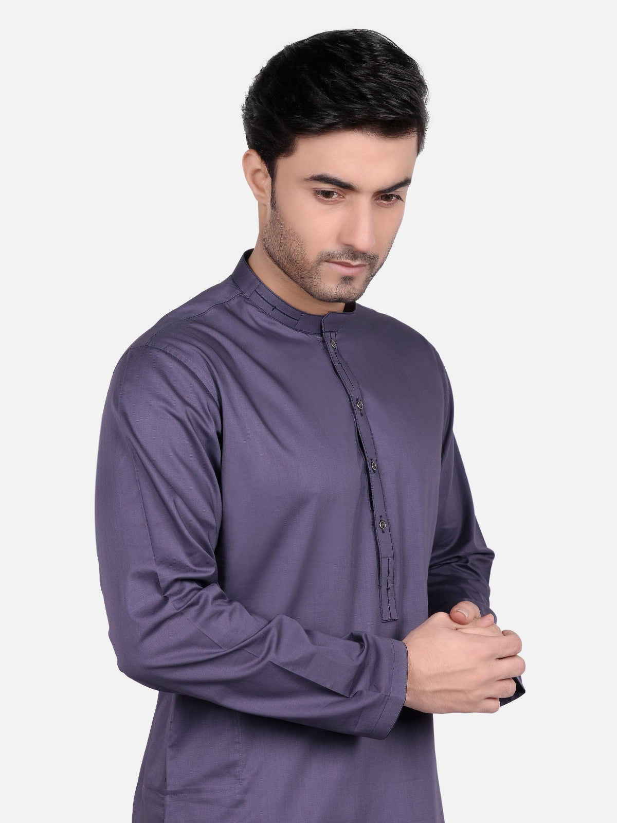 Edenrobe - Men's Purple Kurta - EMTK18S-9659