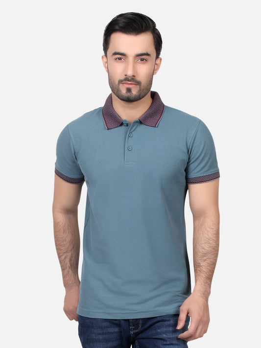 Edenrobe - Men's Sea Green Polo Shirt - EMTPS18-011