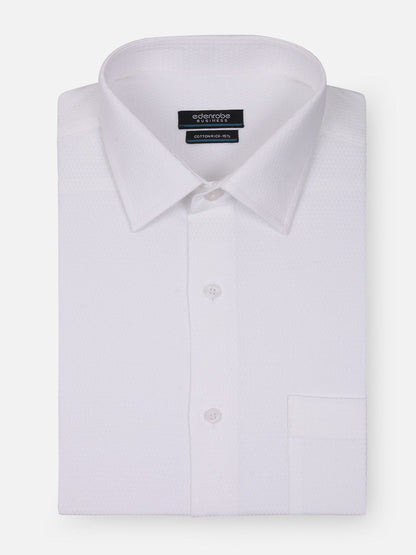 Edenrobe - Men's White Shirt - EMTSF18-10993