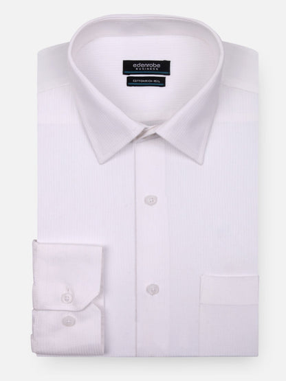 Edenrobe - Men's White Shirt - EMTSF18-10995