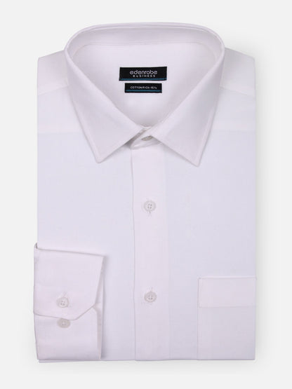 Edenrobe - Men's White Shirt - EMTSF18-10997