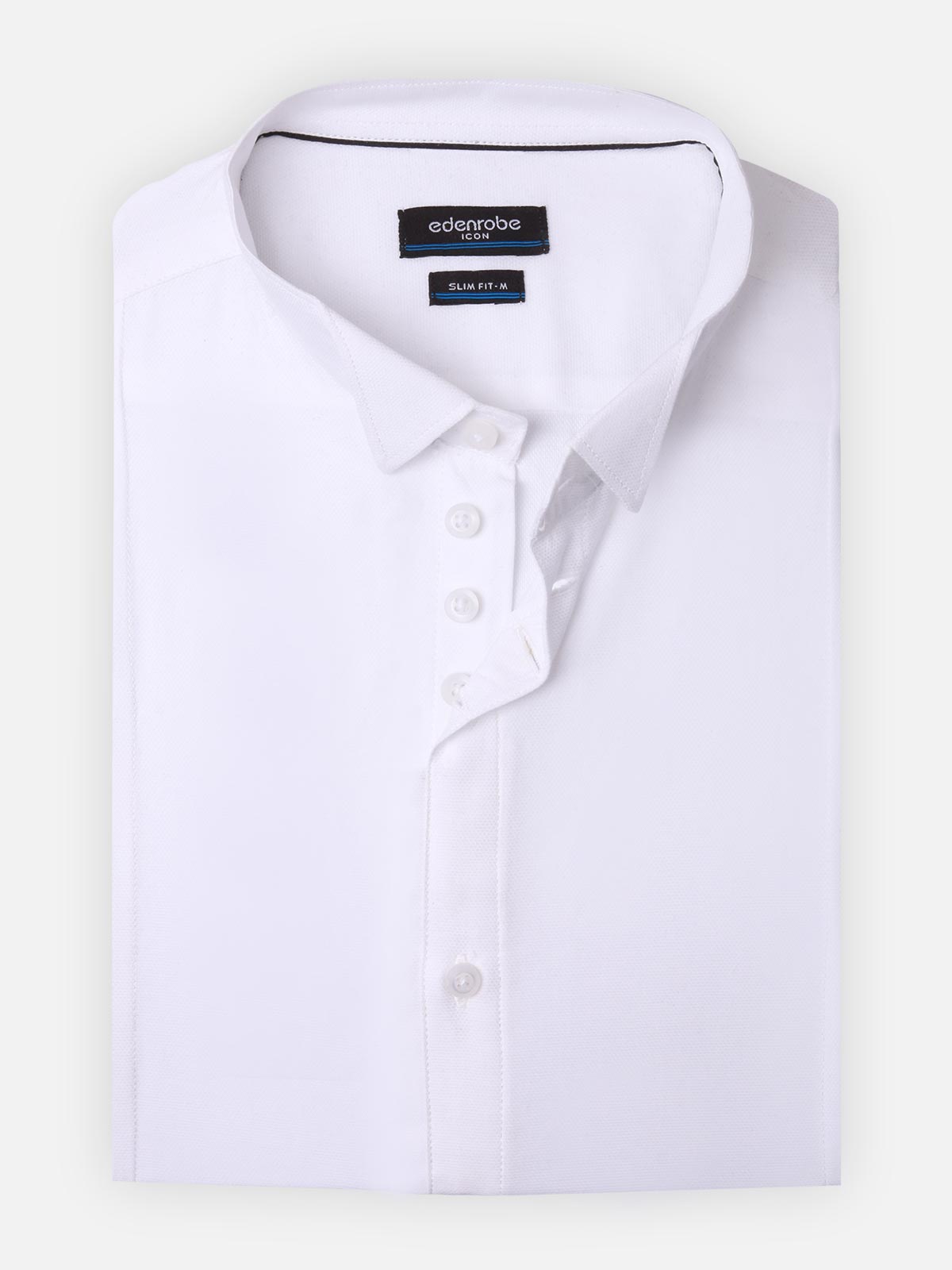 Edenrobe - Men's White Shirt - EMTSI18-50146