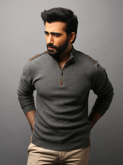 Edenrobe - Men's Grey SweatShirt - EMTSS18-002