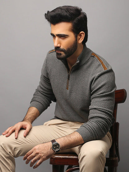 Edenrobe - Men's Grey SweatShirt - EMTSS18-002