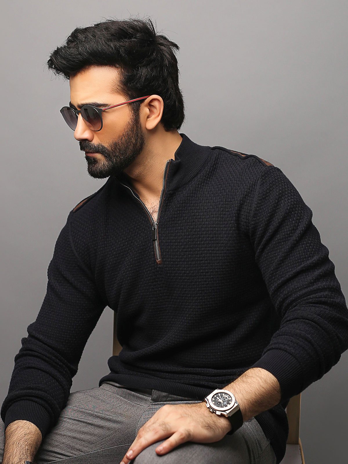 Edenrobe - Men's Deep Blue SweatShirt - EMTSS18-003