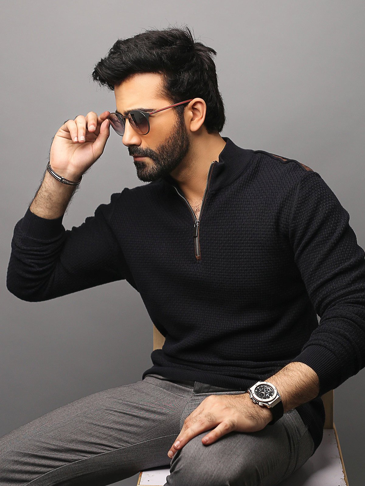 Edenrobe - Men's Deep Blue SweatShirt - EMTSS18-003