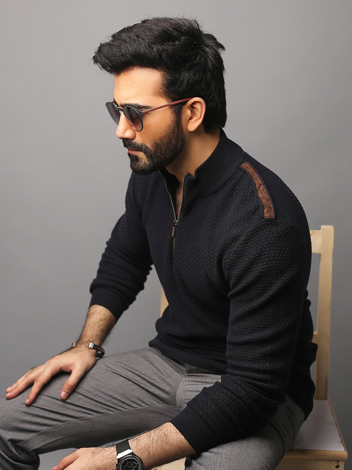 Edenrobe - Men's Deep Blue SweatShirt - EMTSS18-003