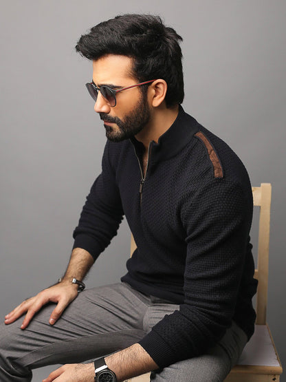 Edenrobe - Men's Deep Blue SweatShirt - EMTSS18-003