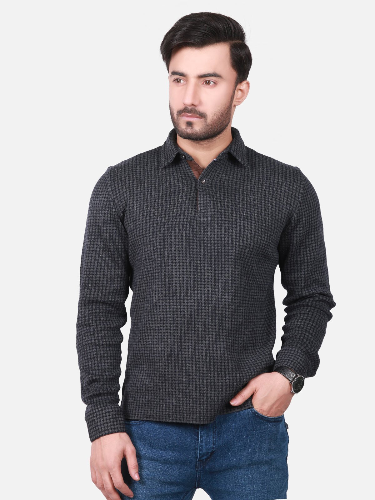 Edenrobe - Men's Charcoal Grey SweatShirt - EMTSS18-004