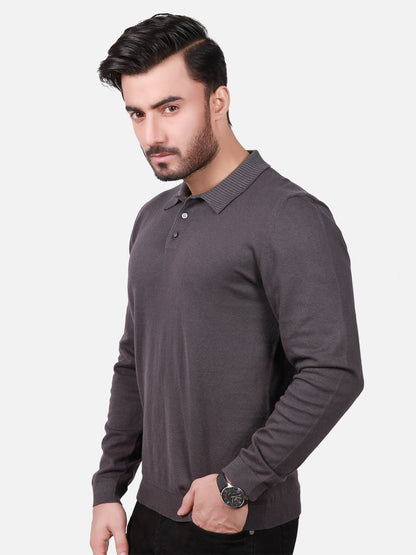 Edenrobe - Men's Dark Grey SweatShirt - EMTSS18-015