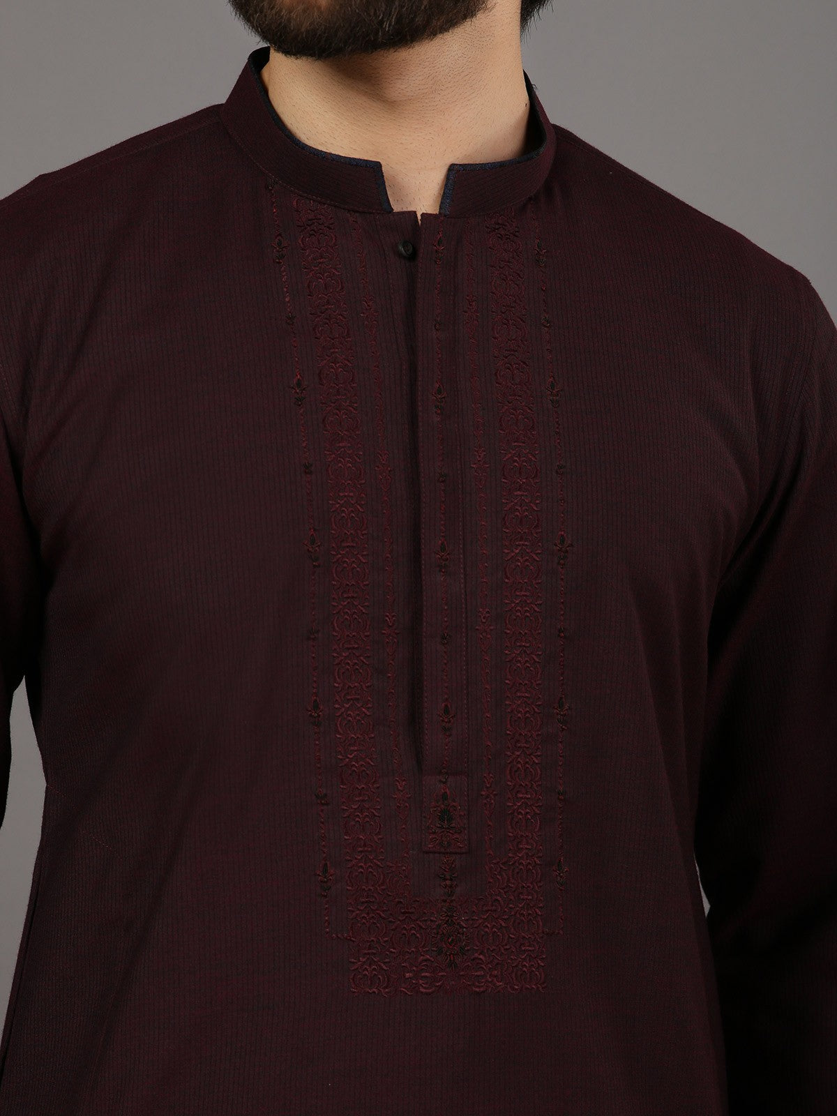 Edenrobe - Men's Plum Swish Collection Ceremonial - EMTSC18-037