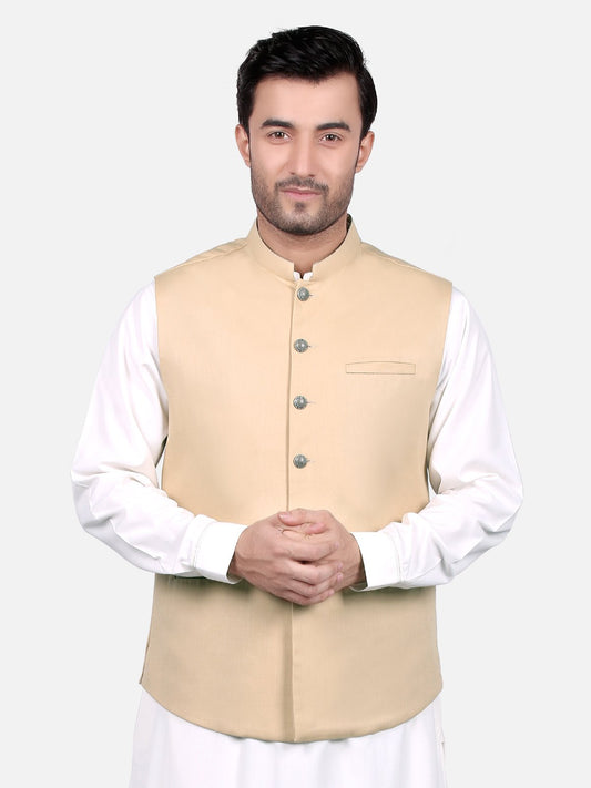 Edenrobe - Men's Fawn Waist Coat - EMTWC18-35656