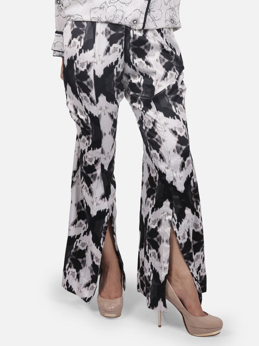 Edenrobe - Women's Black & White Trouser - ELBP18-76150