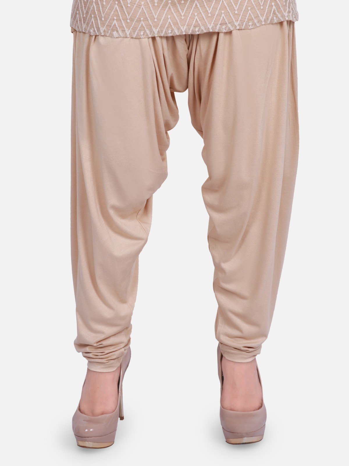 Edenrobe - Women's Beige Trouser - ELBPP18-001