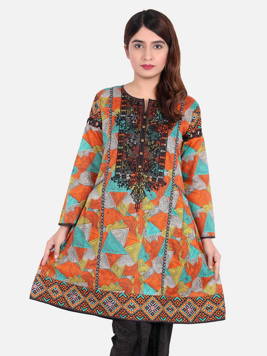 Edenrobe - Pret 1Pc Embroidered Multi Shirt - ELTKE18-66444