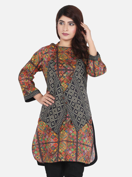 Edenrobe - Pret 1Pc Printed Multi Shirt - ELTKP18-66411
