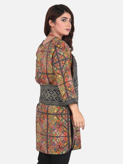 Edenrobe - Pret 1Pc Printed Multi Shirt - ELTKP18-66411