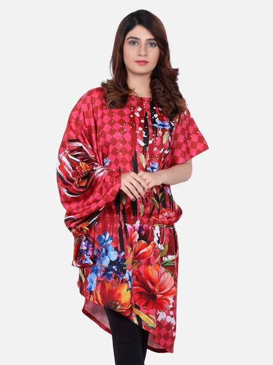 Edenrobe - Pret 1Pc Printed Pink Shirt - ELTKP18-66435