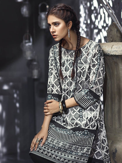 Edenrobe - Pret 1Pc Printed White Shirt - ELTKP18-66557