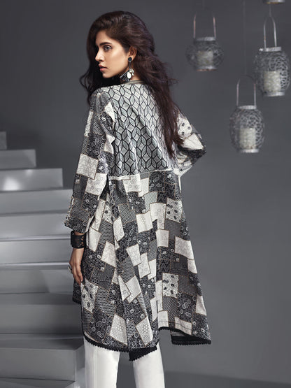 Edenrobe - Pret 1Pc Printed Black Shirt - ELTKP18-66558