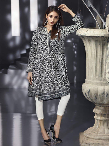 Edenrobe - Pret 1Pc Printed Black Shirt - ELTKP18-66568