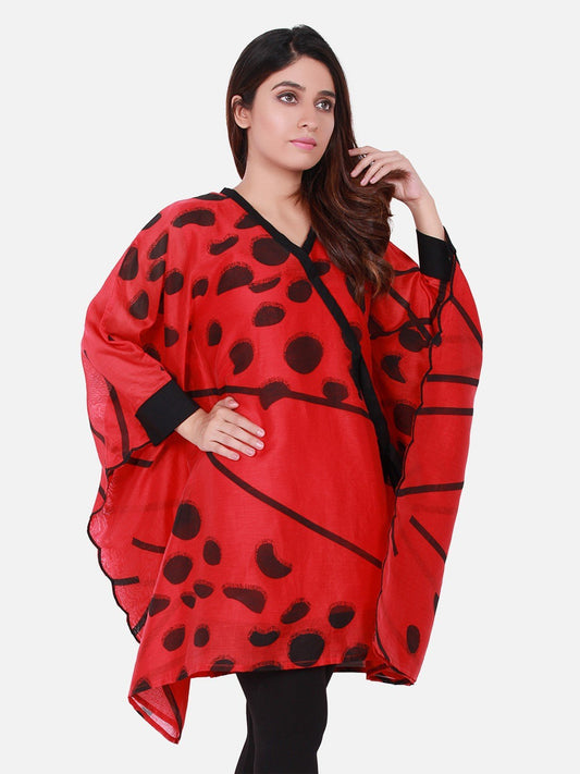 Edenrobe - Pret 1Pc Printed Red Shirt - ELTKP18-66650