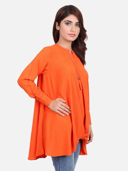 Edenrobe - Women's Orange Western Top - ELTW18-66515