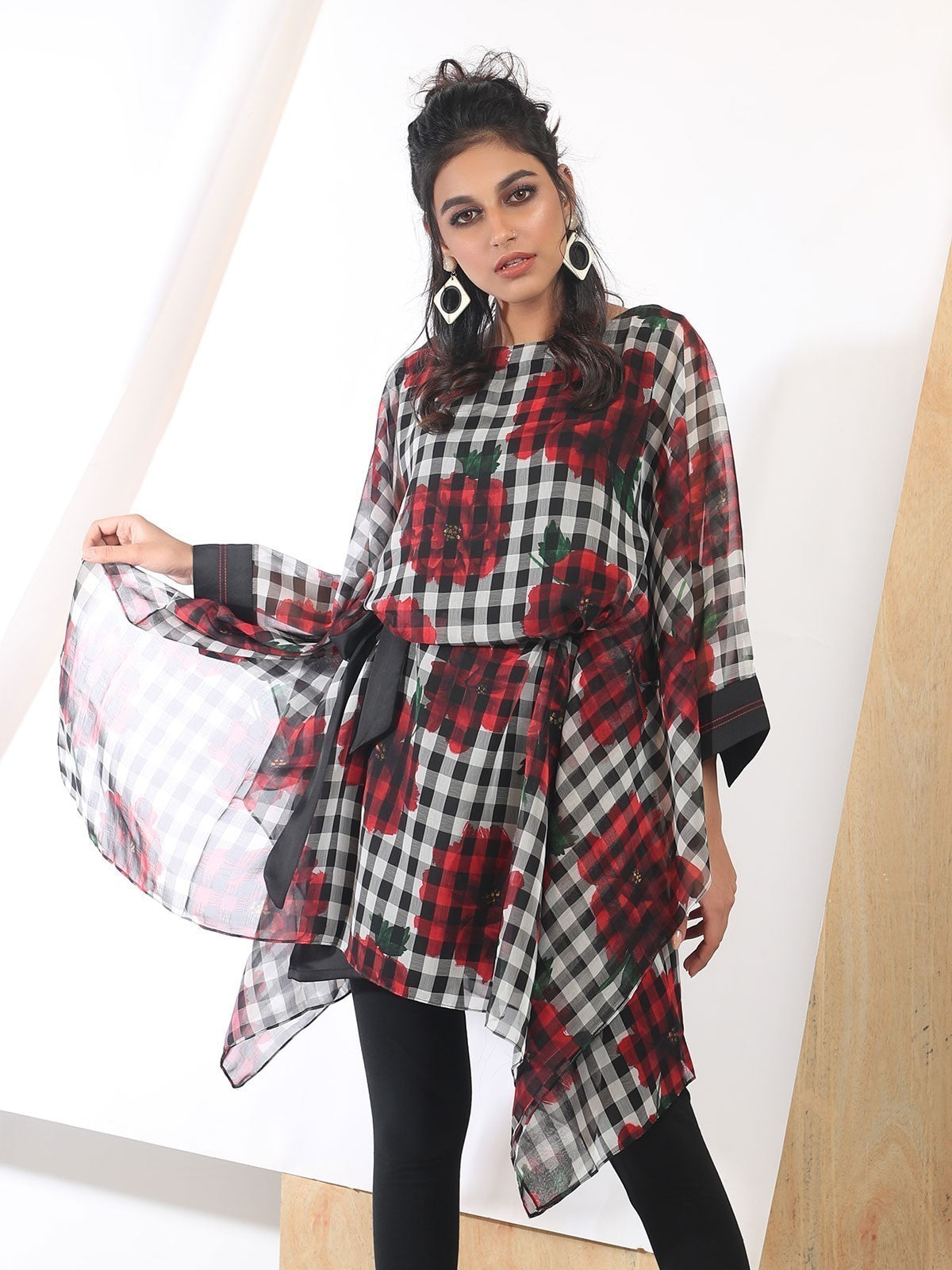 Edenrobe - Women's Black Western Top - ELTW18-66632