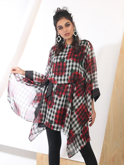 Edenrobe - Women's Black Western Top - ELTW18-66632