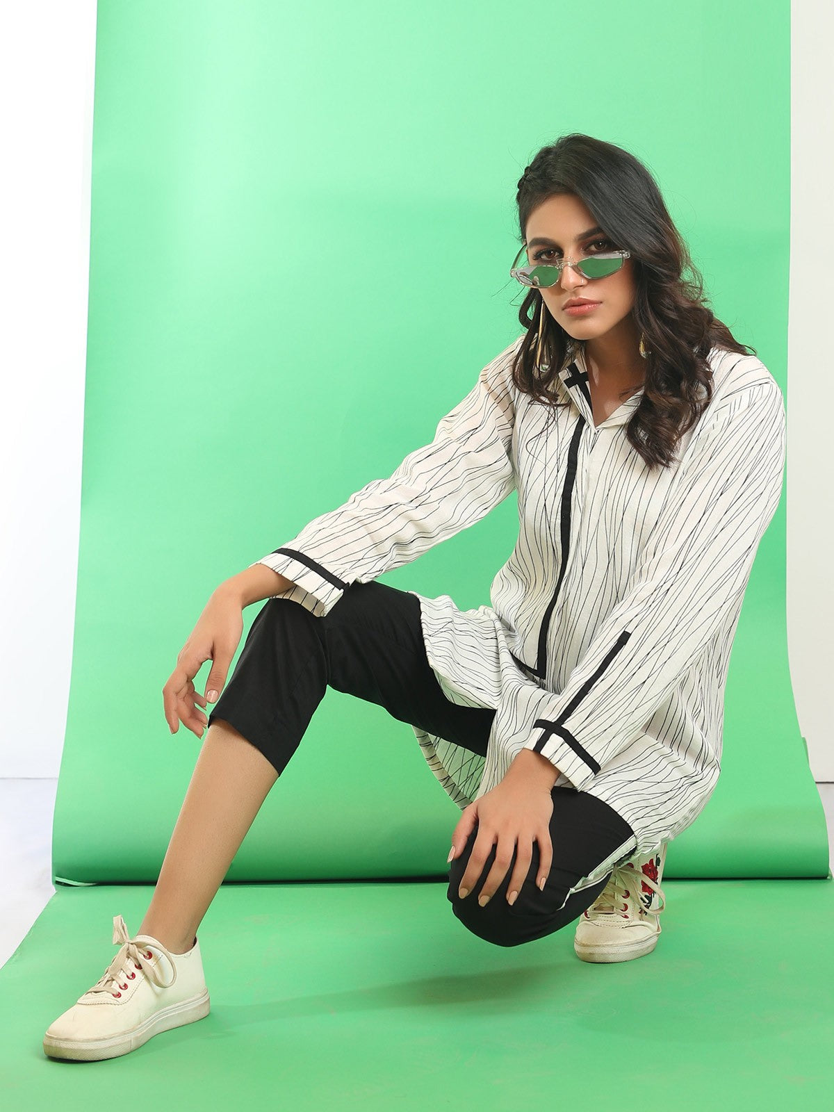 Edenrobe - Women's White Western Top - ELTW18-66644