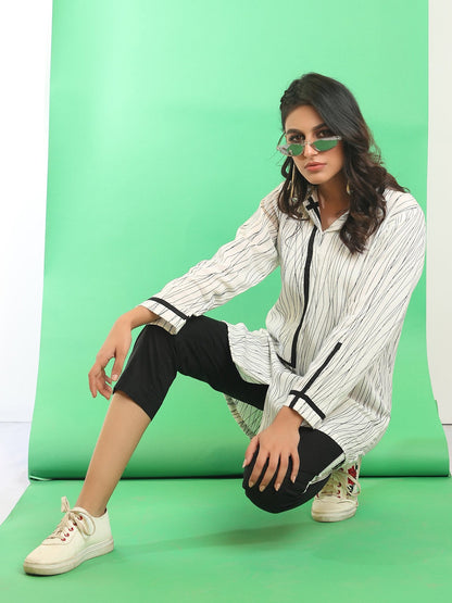 Edenrobe - Women's White Western Top - ELTW18-66644