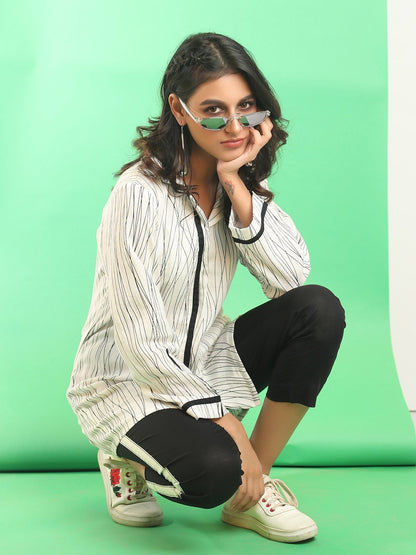 Edenrobe - Women's White Western Top - ELTW18-66644