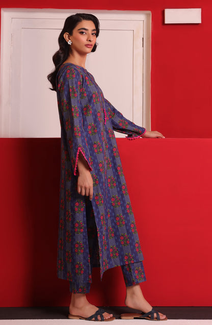 Orient - Stitched 2 Piece Printed Khaddar Shirt and Khaddar Pant