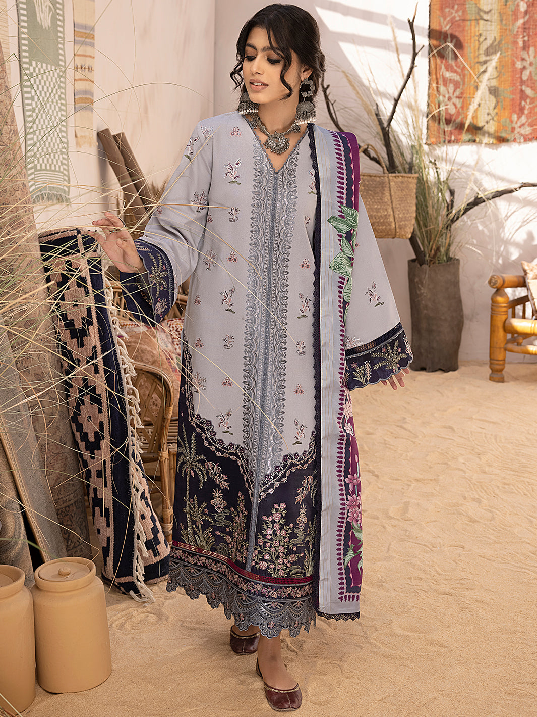 Binilyas - 1901 - A | 3 PC KARANDI UNSTITCH