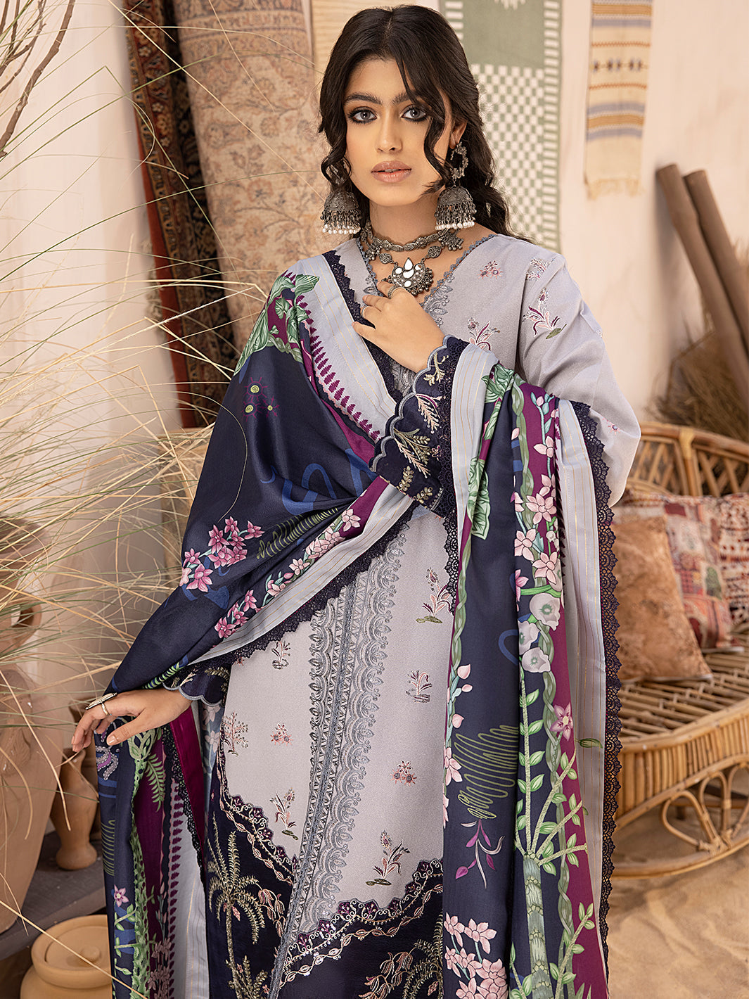 Binilyas - 1901 - A | 3 PC KARANDI UNSTITCH