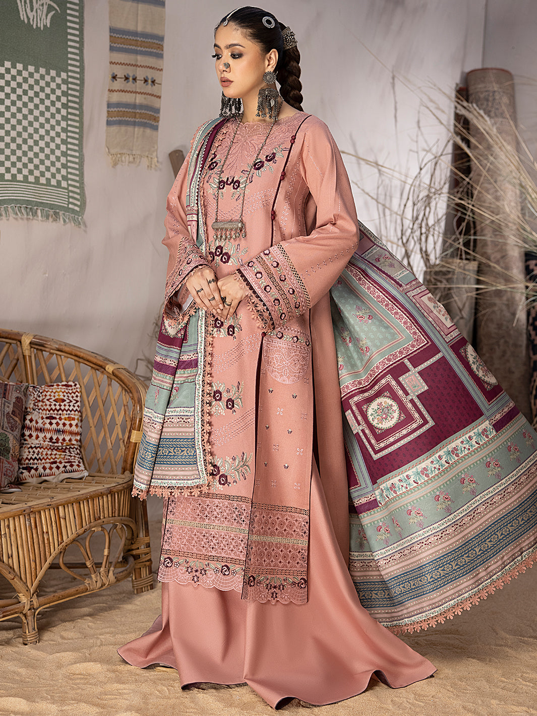 Binilyas - 1904 - A | 3 PC KARANDI UNSTITCH