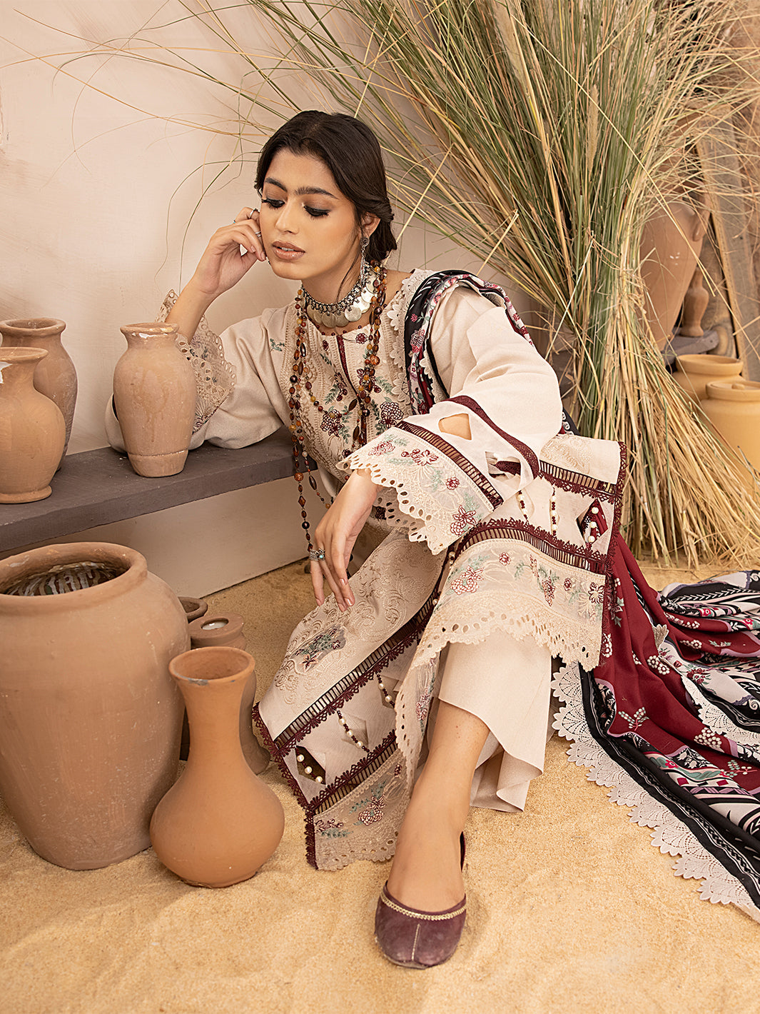 Binilyas - 1905 - A | 3 PC KARANDI UNSTITCH