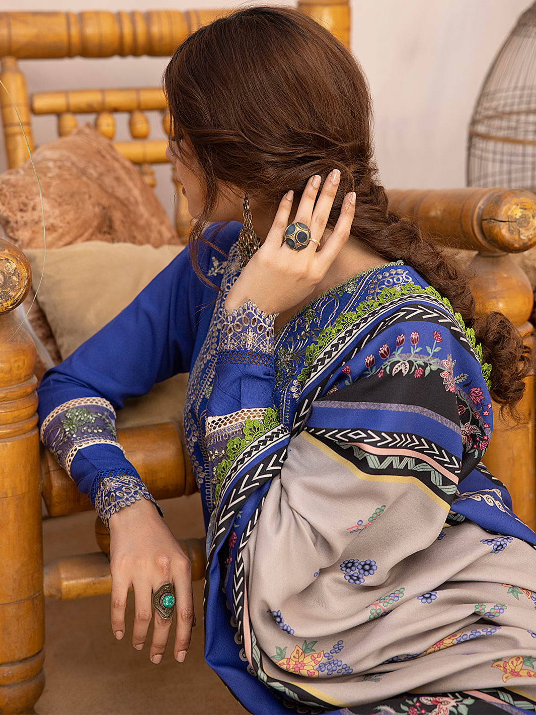 Binilyas - 1905 - B | 3 PC KARANDI UNSTITCH